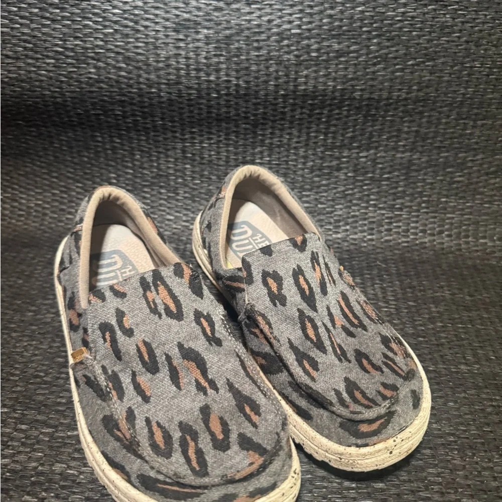 Hey Dude Leopard Print Slip-On Shoes